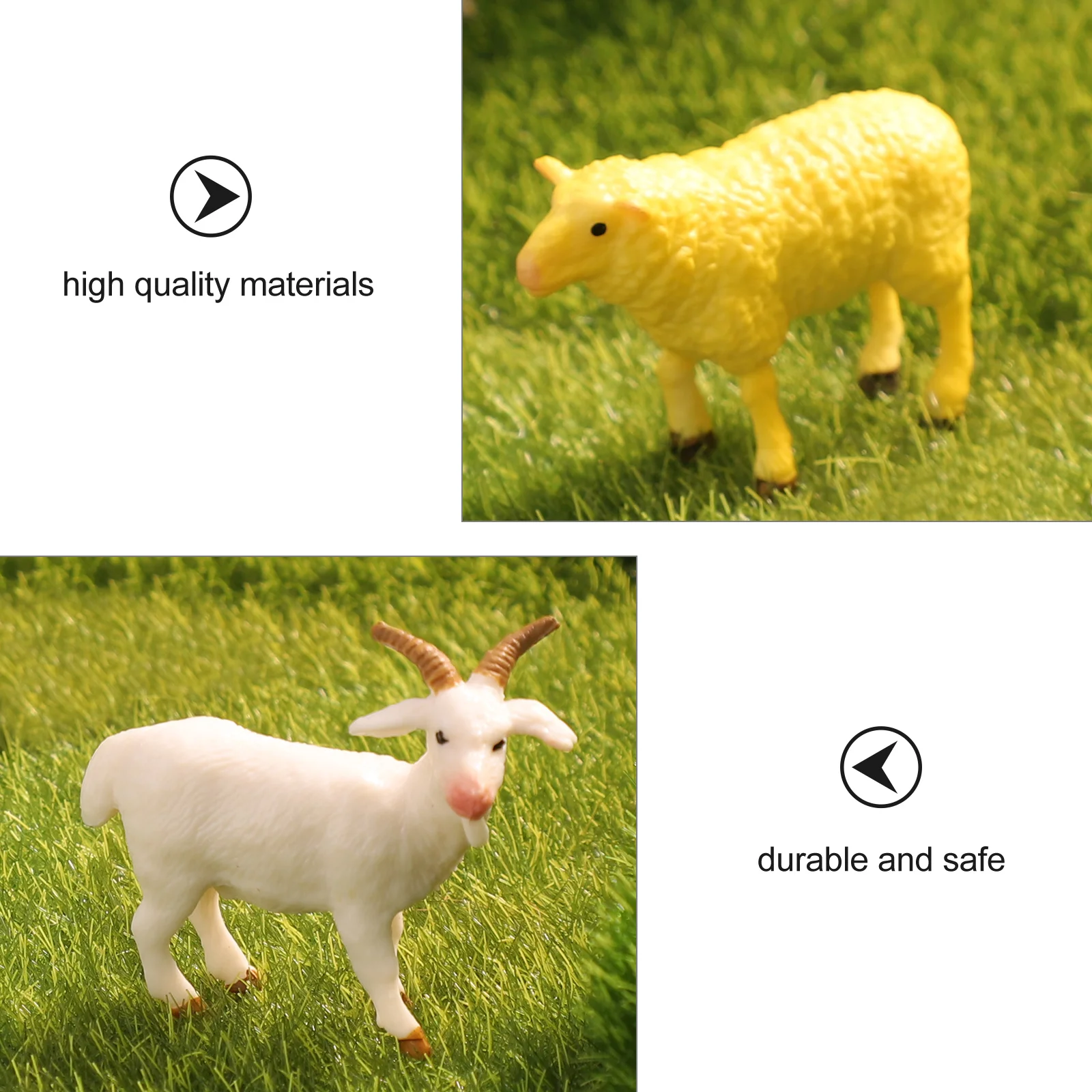 3 قطعة زينة على شكل حيوانات PVC محاكاة الثدييات ديكور المناظر الطبيعية الصغيرة مصغرة الإبداعية نابض بالحياة ديكور المنزل الاصطناعي #3