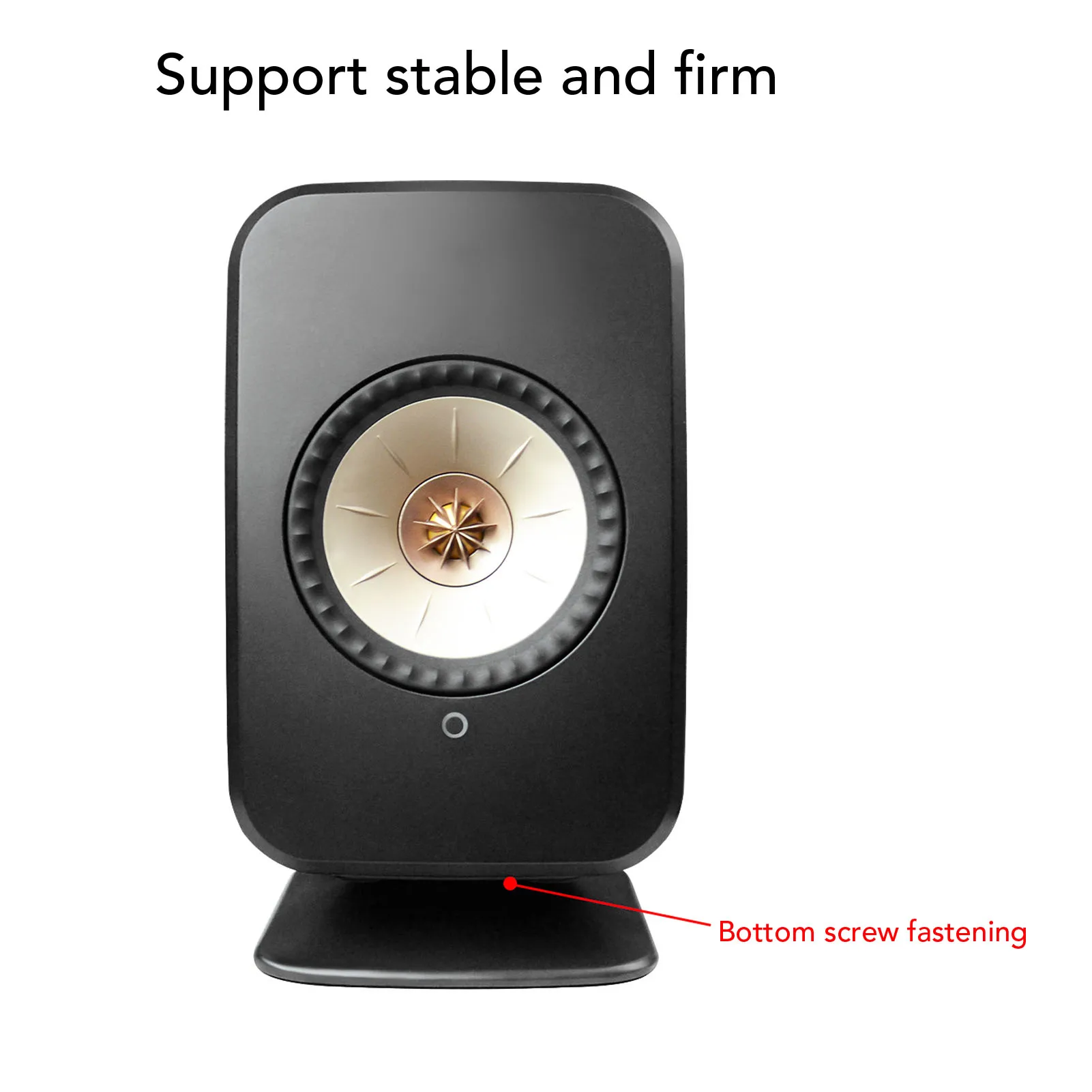 Supporto per altoparlante Supporto da tavolo per riduzione delle vibrazioni antiscivolo in metallo per altoparlante HiFi wireless KEF LSX II