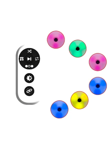 Luz de entrenamiento de agilidad de respuesta, entrenamiento físico infantil, control remoto para controlar la operación de la luz