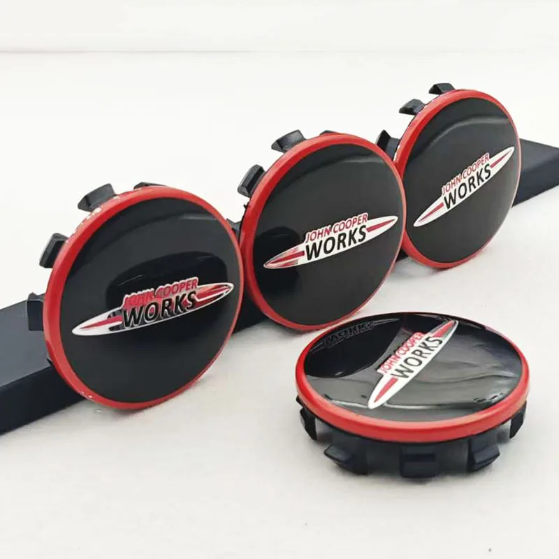 

4Pcs 56mm JCW Wheel Center Hub Caps For MINI Cooper R56 F56 F55 F54 John Cooper Works Emblem Badge Car Rim Cover Accessories ﻿