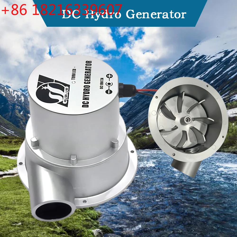 YAO Hydraulic Generator 500W 1000W 18V Water Turbine Outdoor Household Small Hydroelectric Generator DC Permanent Magnet Brushle