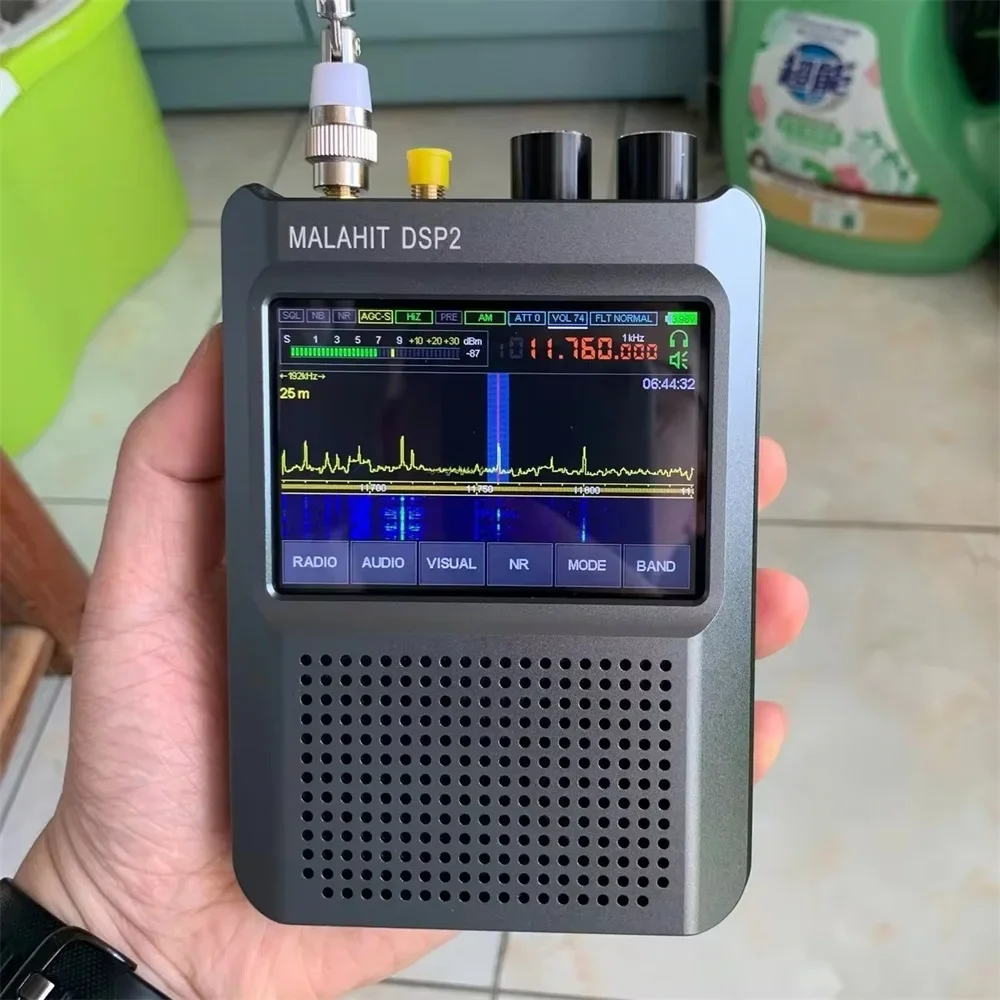 Malahit-DSP2 SDR Radio Firmware Frequency Meter 2.40 Genuine Second Generation Malachite DSP Receiver 10kHz-380MHz 404MHz-2GHz