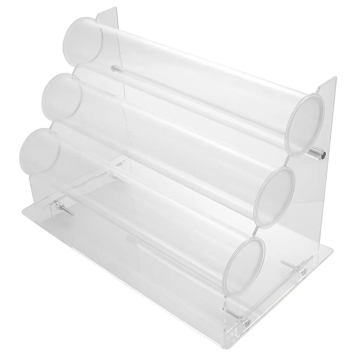 

1 set Bracelet Display Stand Jewelry Rack Desktop Storage Holder Wristband Container Transparent Plastic Sturdy Construction