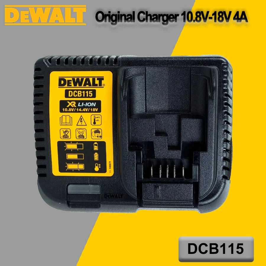 

DEWALT Lithium-Ion Charger Original 10.8V-18V 4A for Dewalt Power Tools China Plug DCB115