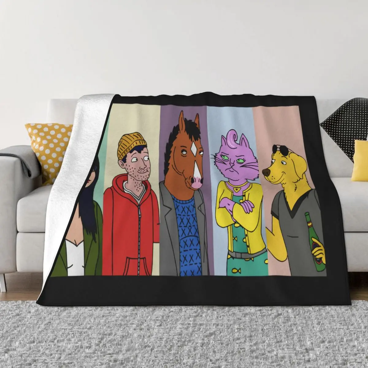 

Bojack TV Series Horseman Персонажи Мужские Женские Унисекс Фанат Стильное Летнее Уличное Одеяло