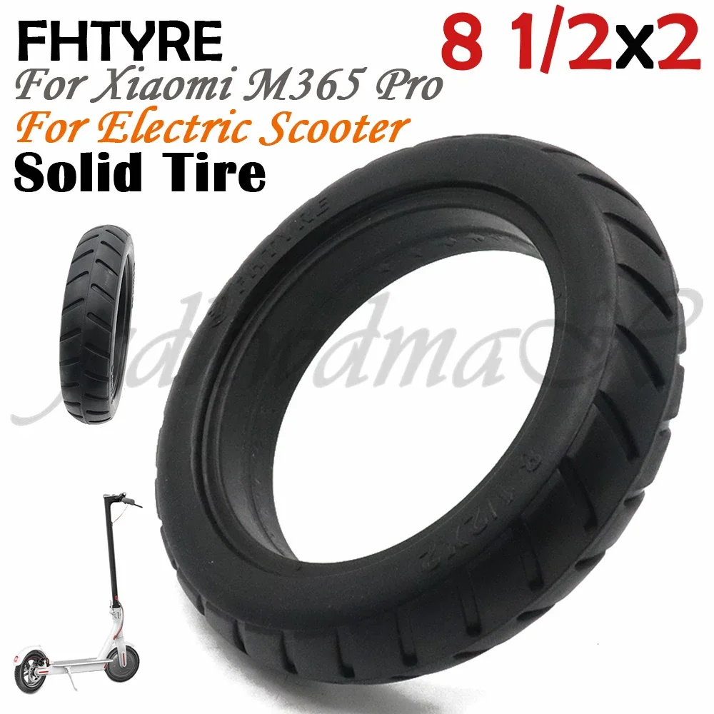 

FHTYRE 8 1/2x2 Scooter Replacement Tyre Mi Electric Spare Airless Tire 8.5x2 Solid For xiaomi Mijia M365