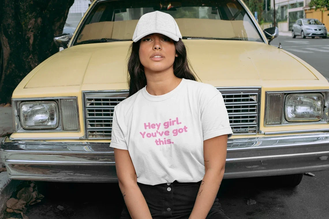 Skuggnas Hey Girl You've Got This Funny Graphic T-shirt Positive Tumblr Tee Aesthetic Clothing Unisex Cotton t shirts