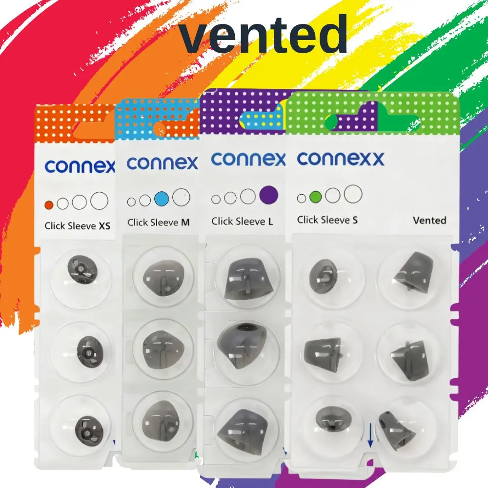 

Вентилируемые вкладыши Connexx Click Sleeve Signia Rexton Vibe Вентилируемый купол слухового аппарата для открытой посадки и слуховых аппаратов CIC ITC ITE