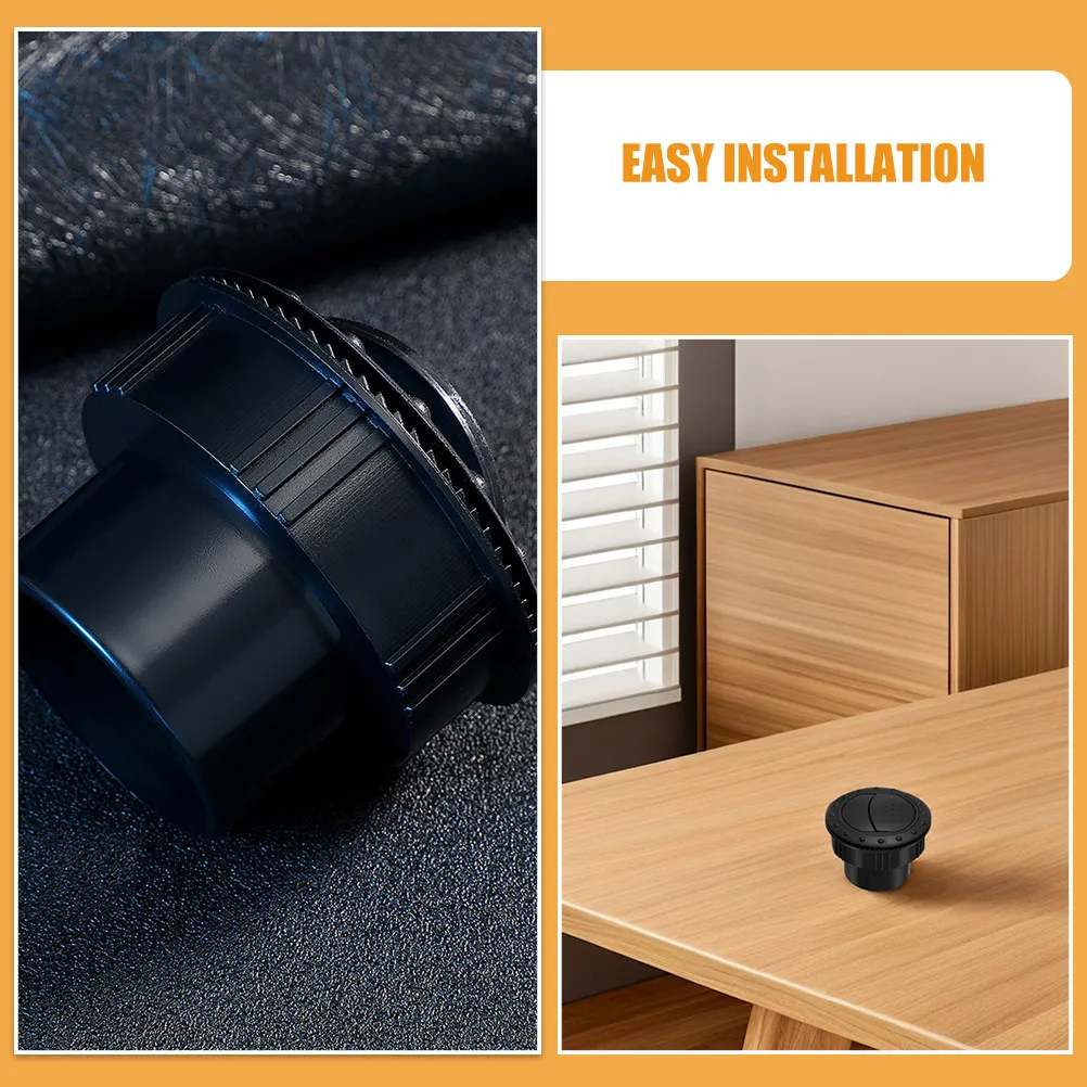 Rv Air Conditioning Vent Round Outlet Universal Airflow Deflector for Dashboard Bus Yacht Cooling Vents Air Vent Grille