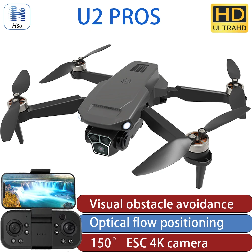 

U2pros Drone 4K GPS Dron Professional Aerial Photography WIFI Optical Localization Four-way Obstacle Avoidance Quadcopter Toy