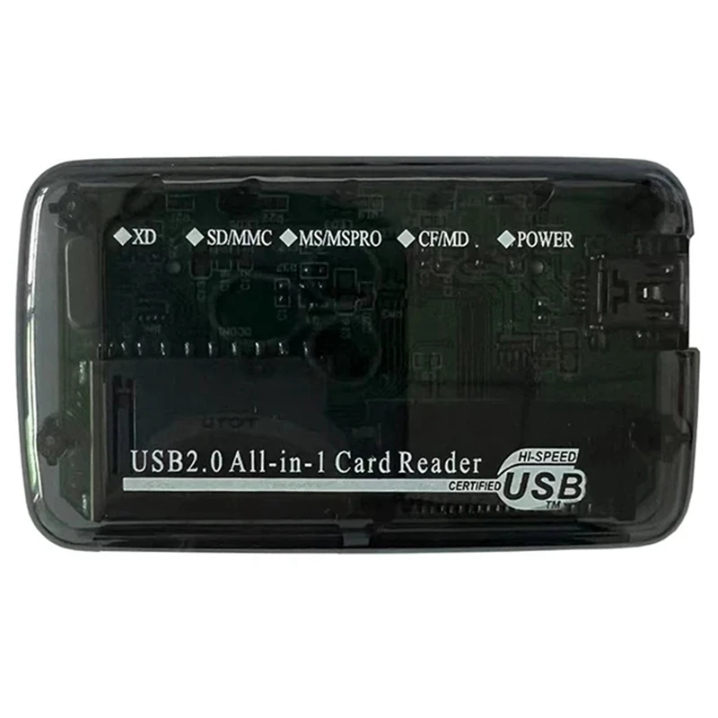 USB 2.0 Card Reader Dongle CF MS TF M2 XD SD Memory Card Writer 480Mbps View Data Transfer Adapter Plug Play