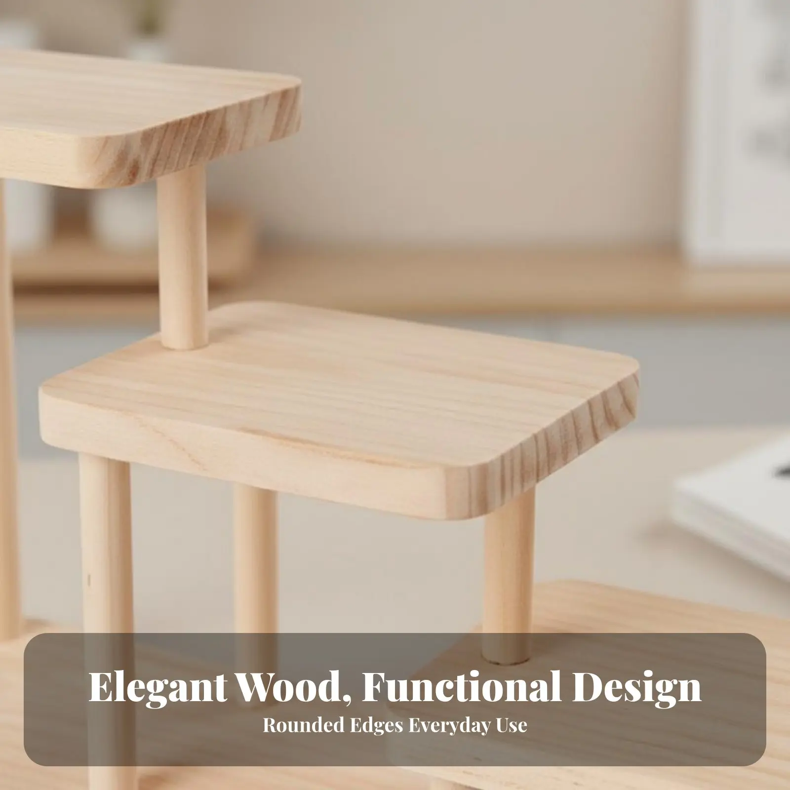 Multitiered Desk Shelf Multifunctional Multitiered desktop Rack adaptable Use Easy Assembly for Collectors, Windowsill, Kitchen