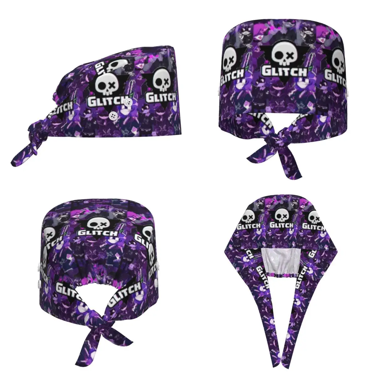 Murder Drones Scrub Hat Doctor Working Surgical Cap Men Women Adjustable Nursing Caps for Dentist