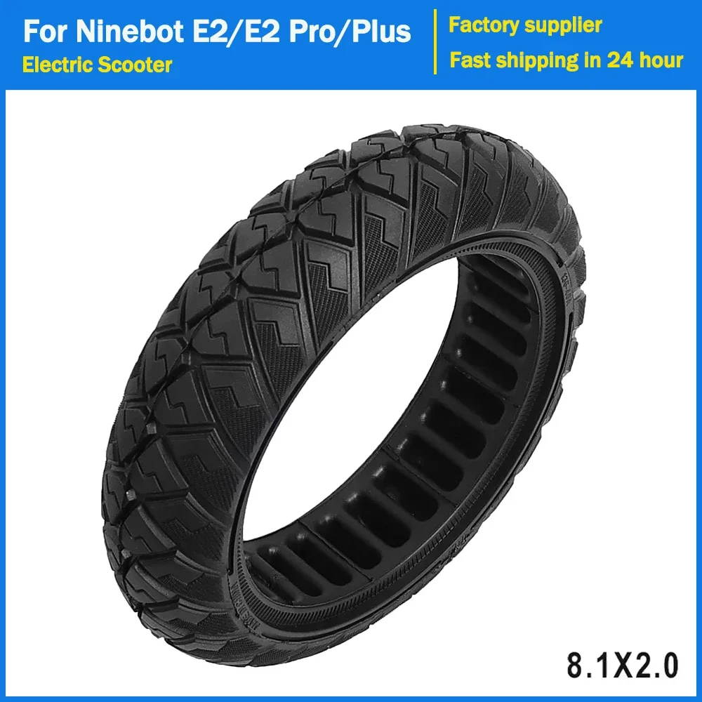 

8,1*2,0 Внедорожная твердая шина для электрического скутера Xiaomi 4 Go для Ninebot E2 E2 Pro E2 Plus 8,1 дюйма Взрывозащищенные детали шин