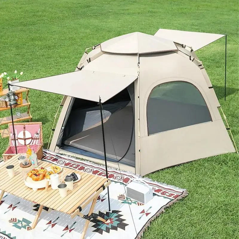 

Outdoor Pop Up Camping Sun shade garden yard BBQ Camping Tarp Tent for 5-8 Person beach Travel tent Fishing Camping supplies