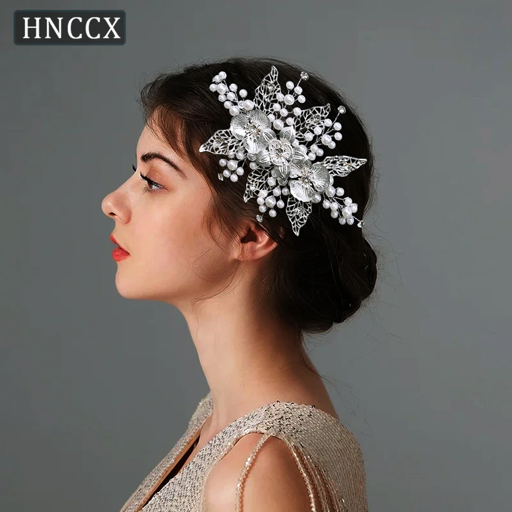 

YouLaPan Exquisite Bridal Wedding Alloy Hair Comb Paired With Pearls, Suitable Ladies' Banquets Dances Hair Accessories HP964