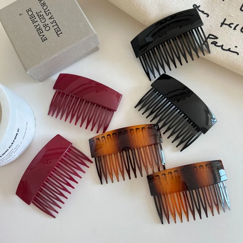 

Черно-красные практичные заколки для волос, для укладки пучка, модные боковые заколки-невидимки, нескользящие, на каждый день, для женщин, аксессуары для волос