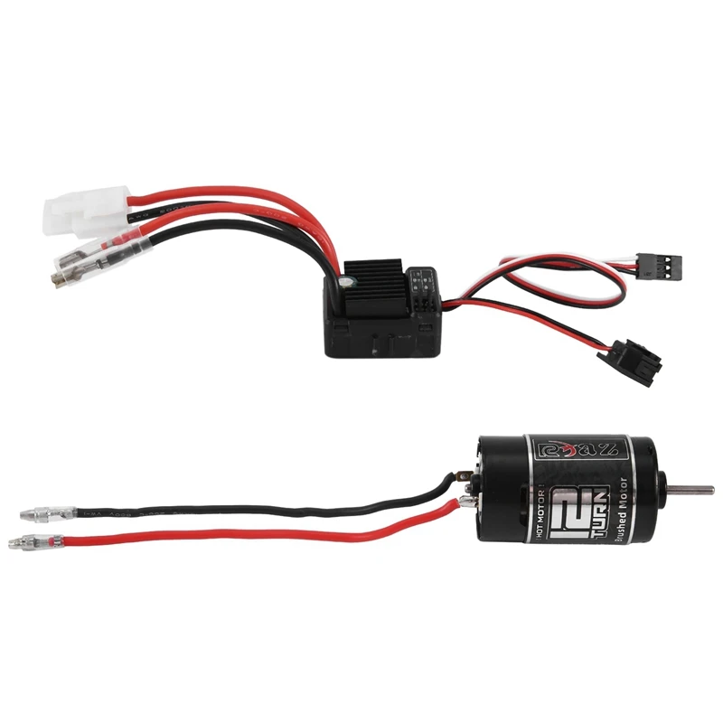 

550 Brushed Motor 12T With 1060 Brushed ESC 60A 2-3S Lipo Waterproof Electric Speed Controller For RC 1/10 Crawler Car Parts