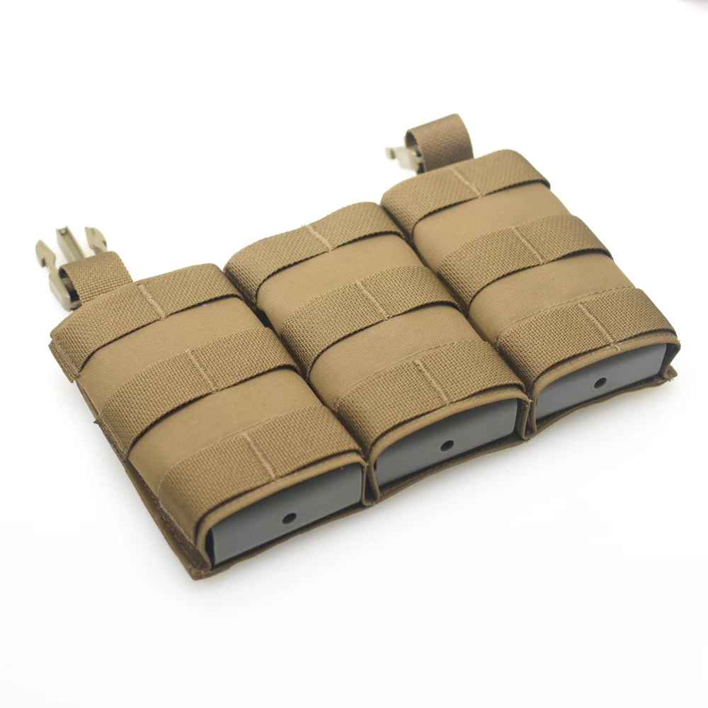 Tactical Vest LV119 FCPC FCSK 762 Triple Magazine Insert Pouch 7.62/5.56 Mag Holder Expansion Conversion Panel Bag