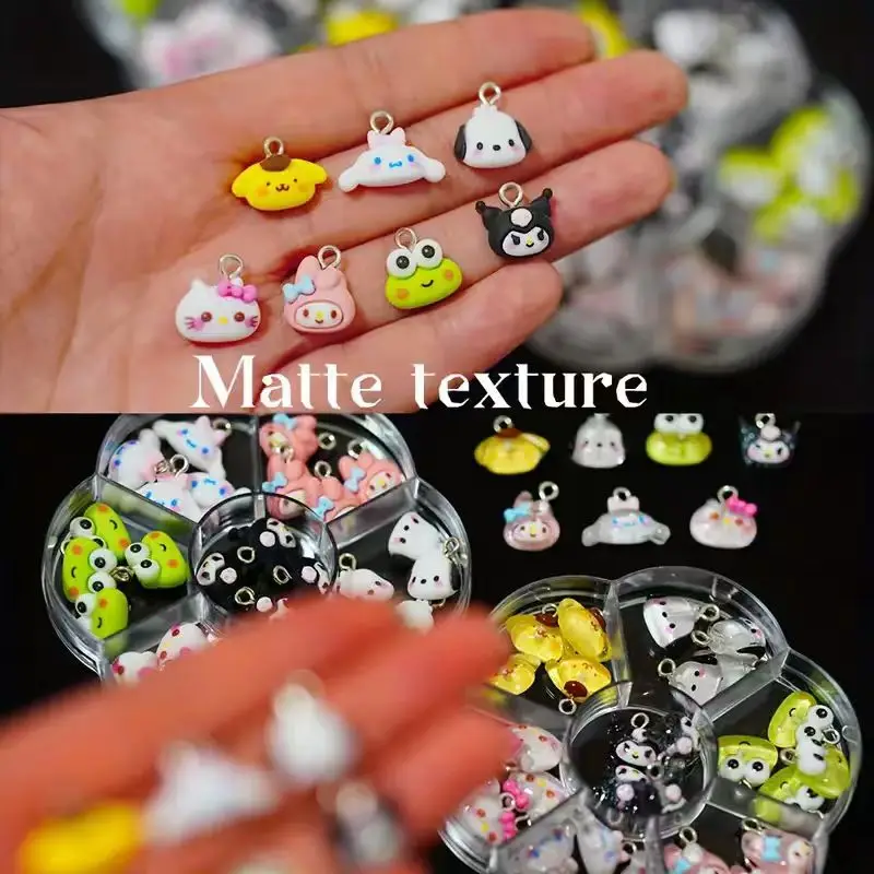 28 ciondoli a forma di cartone animato, forniture fai da te per collane, catene di maglioni, orecchini, portachiavi, regalo per gli amanti dell'artigianato, perline anime, C