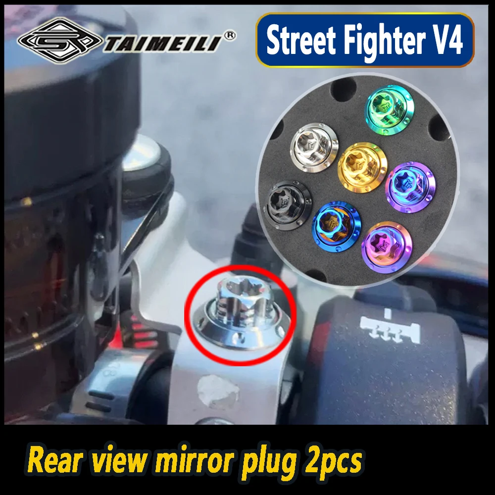 TAIMEILI Titanium alloy motorcycle Modification bolts are Adapt for Ducati Street Fighter V4 corrosion lightweight N0.3