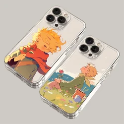 Cute CartoonThe Little Prince Phone Case For Xiaomi Redmi Note 13 12 12C 11 10 10C 13C 10s 9 9s 9C 8 7 4G 5G Transparent Cover