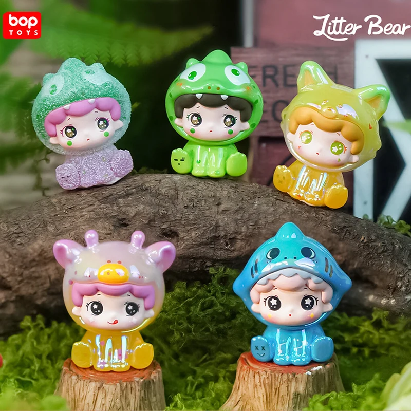 

New Trendy Pop Litter Dot Forest Wonderland Series Transparent Color Blind Box Mini kawaii Grain Girl Birthday Gift