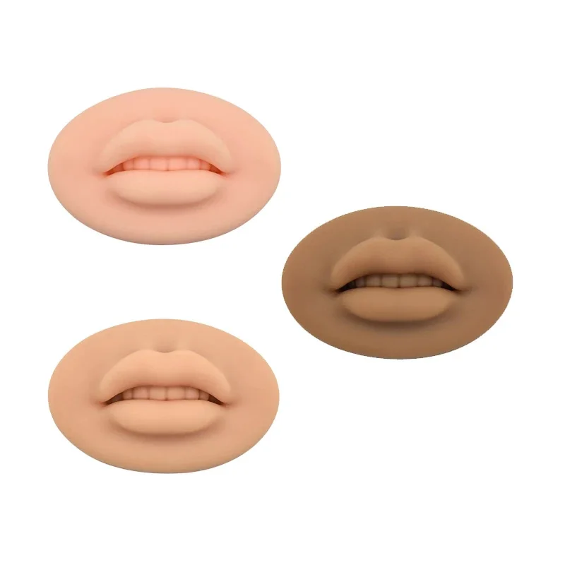 

5D Silicone Practice Lips Skin Model Reusable lip Tattoo Permanent Makeup Beginner Training Supplies