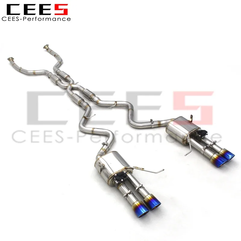 CEES Valvetronic Exhaust Pipe Assembly for BMW M3 E90/E92/E93 4.0L 2008-2013 SS304 Stainless Steel Racing Catback Exhaust System