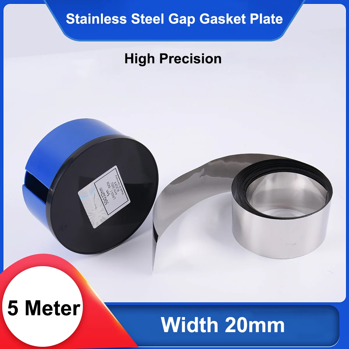 

Width 20mm High Precision Thin Stainless Steel 304 Gap Gasket Plate Sheet Thickness 0.01mm - 0.5mm Length 5000mm