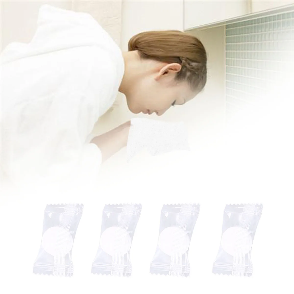 135 قطعة منشفة مضغوطة يمكن التخلص منها غير المنسوجة منشفة للسفر التخييم التنزه إزالة ماكياج صديقة للبيئة الوجه الجسم القماش