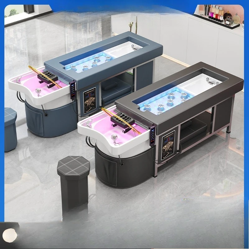 

Barber shophair salon head treatment bed beauty salon water heater circulating fumigation Thai foot bath moxibustion shampoo bed