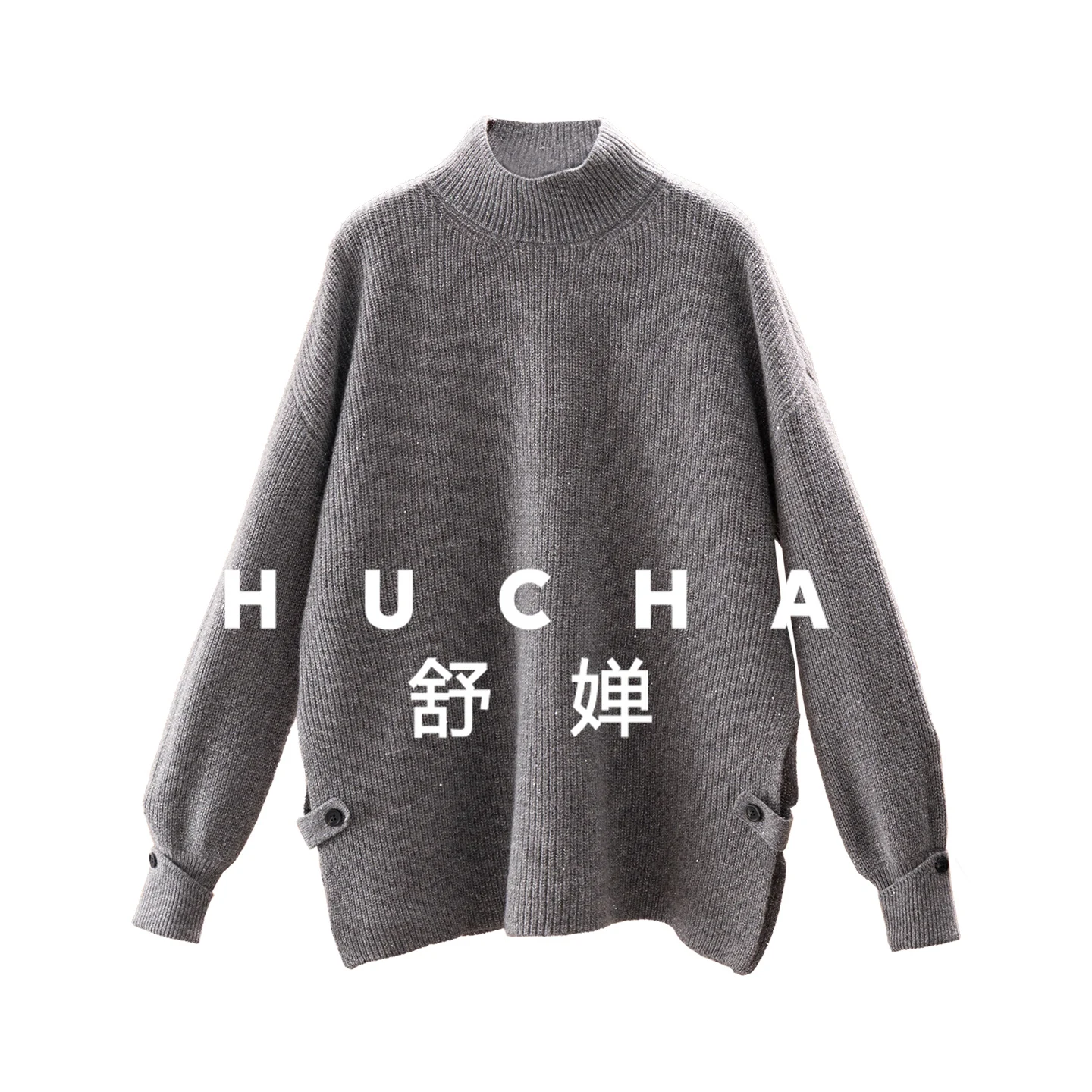 

410g Flower Yarn Silver Silk Sequined 94% Wool Sweater Women's 72E4 Sueter Mujer Invierno 2025 Sweaters