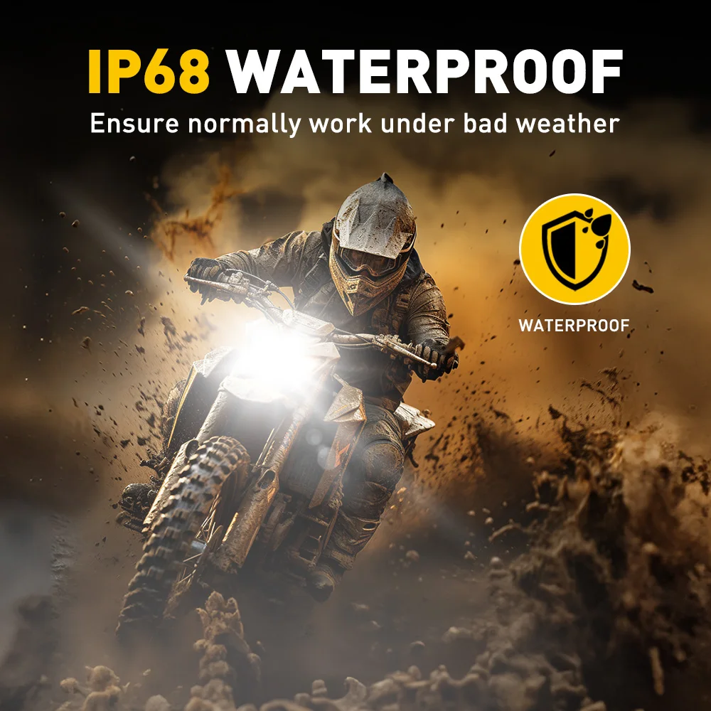 H4 LED Motorcycle Headlight H6 BA20D P15D T19 CSP LED White Yellow Hi Lo Beam Spotlight Motorbike Scooter Running Lamp With Lens - view 4