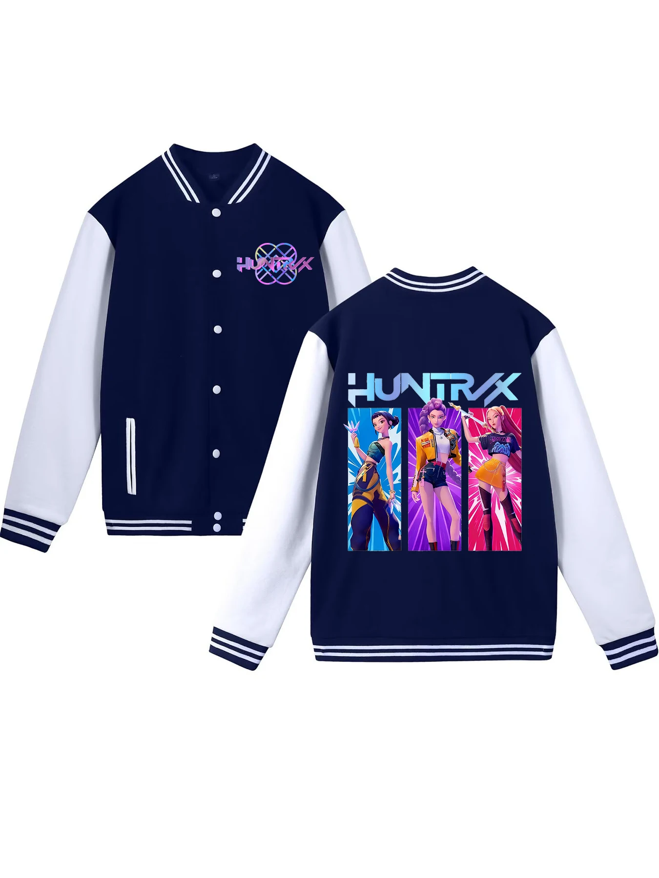 حار Kpop شيطان الصيادين طباعة البيسبول سترة معطف مضحك البلوز للجنسين Y2k هدية للأصدقاء