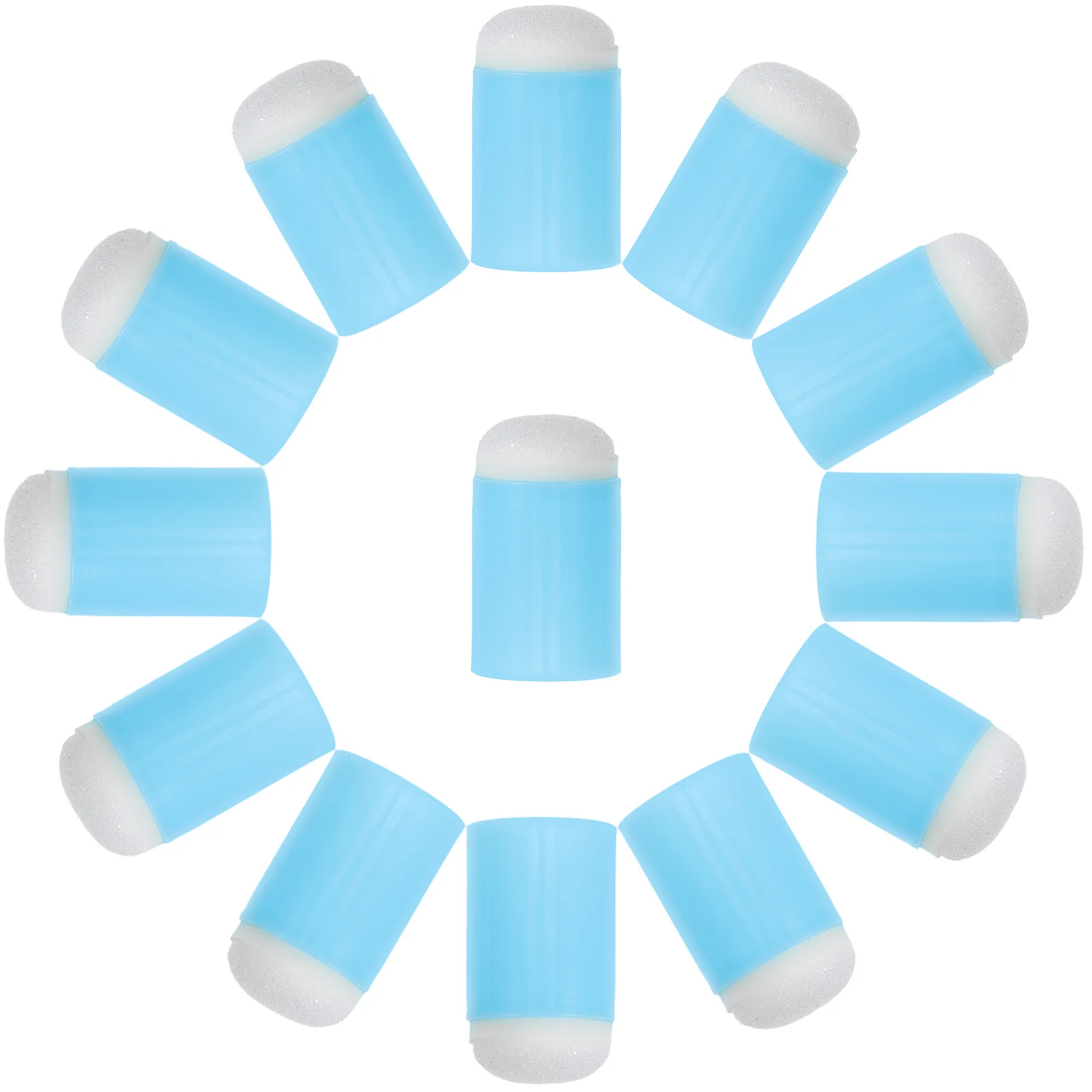 

32Pcs Finger Sponge Daubers Soft Comfortable Drawing Dauber Set Portable Container Reusable Washable for Face Painting Craft Ink