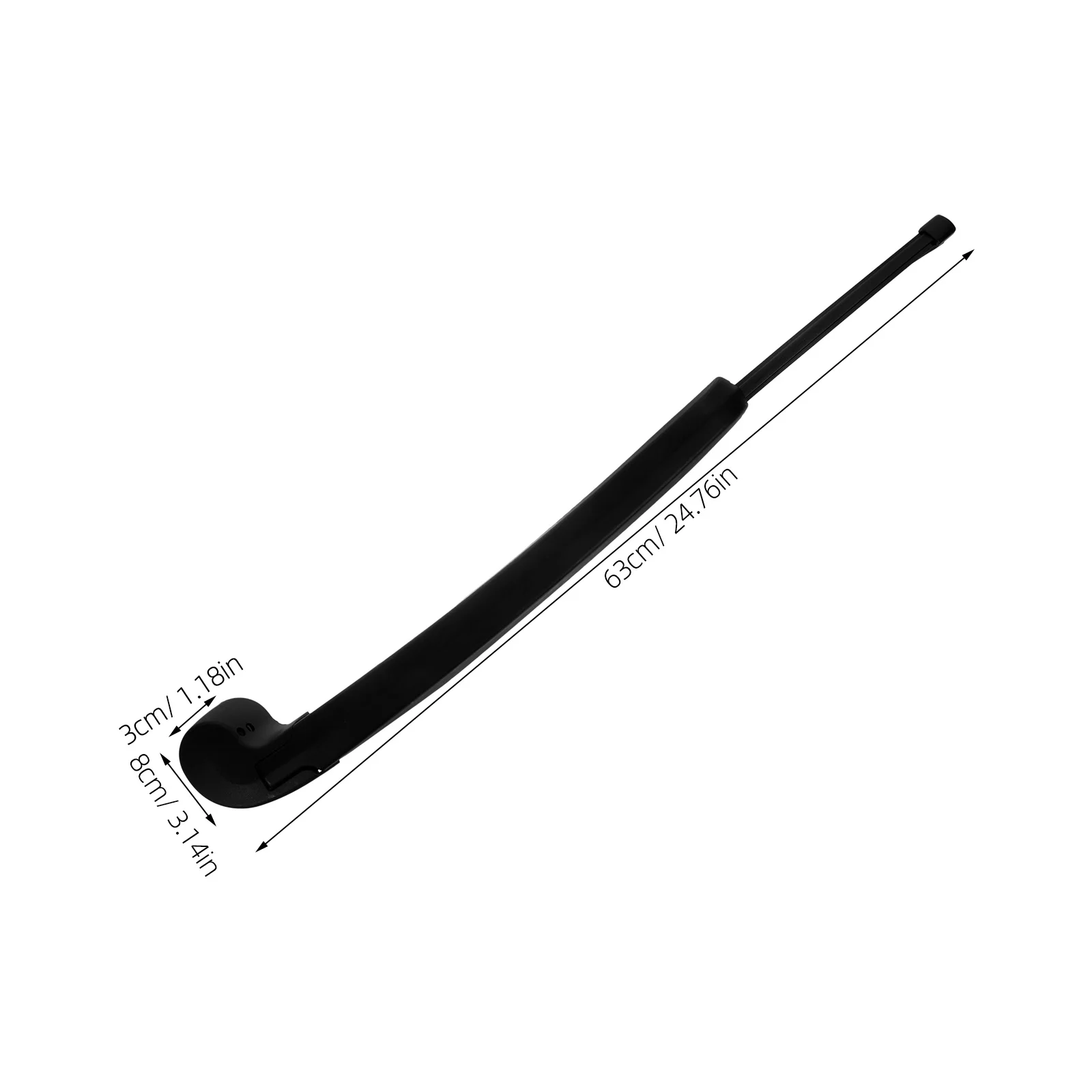 

1Set Rear Wiper Arm Set Sturdy Material Longevity Smooth Movement Clear Visibility Heavy Rain Car Accessories Rear Wiper Arm