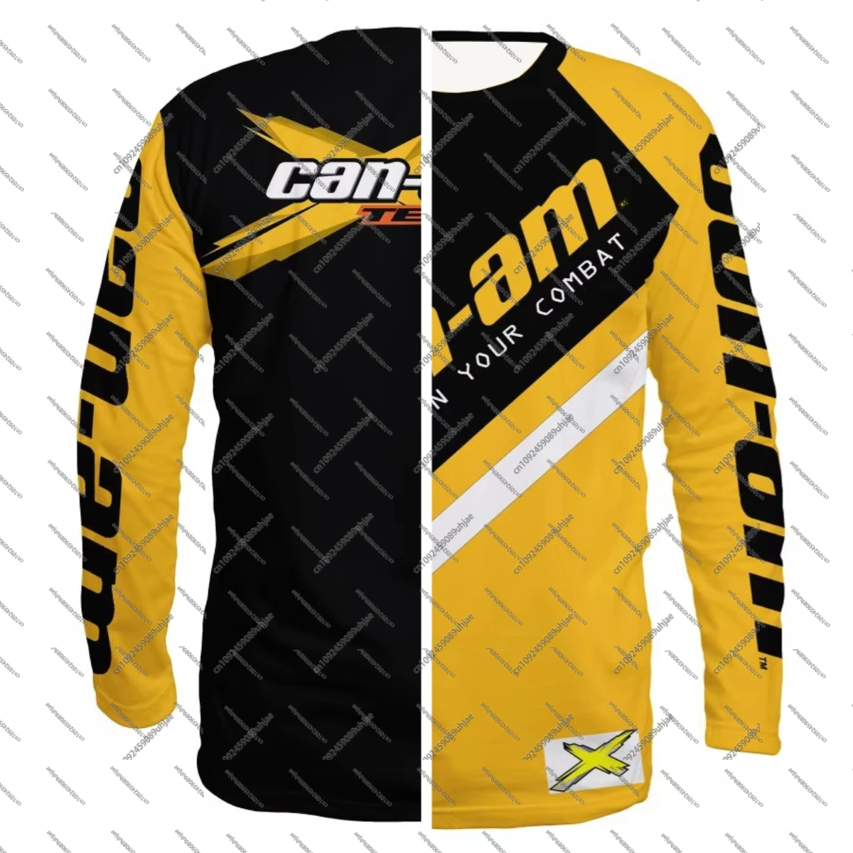 

Последняя летняя футболка с длинными рукавами и круглым вырезом для гонок на мотоциклах для мужчин и женщин, модная длинная футболка унисекс Can Am Team Sports