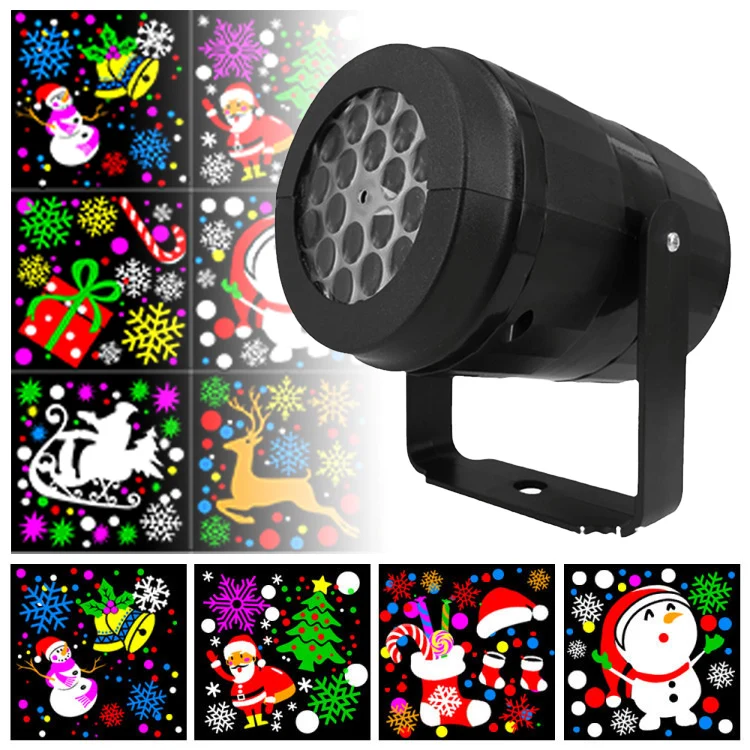 

Christmas/Halloween Projection Light Creative Romantic Night Light Colorful Projector Gift for Friends Lover Families