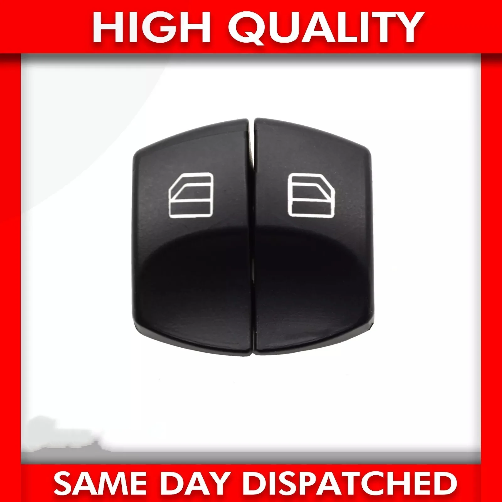 زر مفتاح نافذة السيارة مناسب لمفتاح التحكم في نافذة مرسيدس سبرينتر وشركة فولكس فاجن كرافتر - جانب السائق - يمين + يسار #3