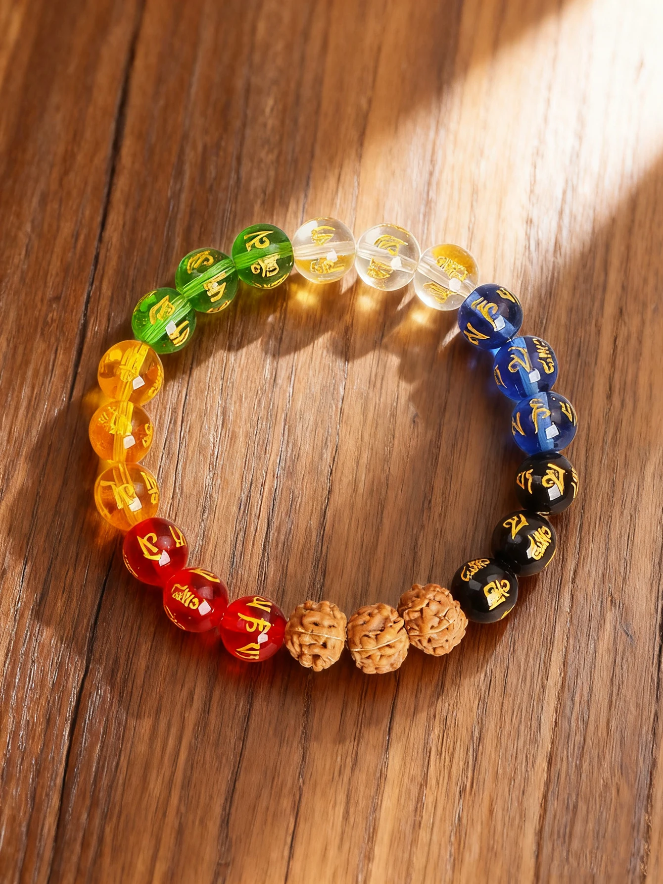 

Six True Words Vajra Bodhi Rudraksha Mala Beads Bracelets For Vigour Protection Yoga Buddhist Prayer Chakra Healing Jewelry Gift