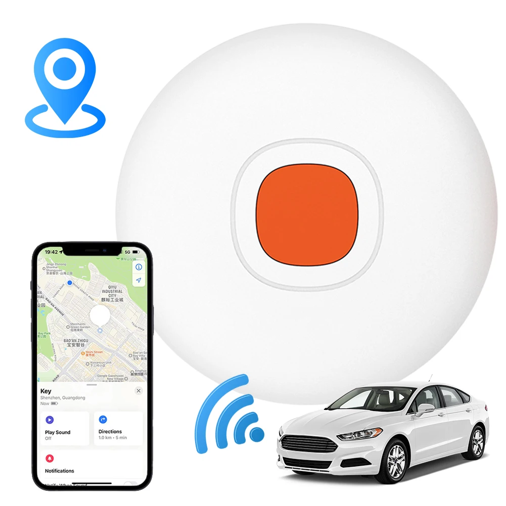 Pour Android Tracker Tag GPS Tracker Anti-perte localisateur d'articles étanche détecteur d'articles pour clés sacs bagages et plus encore