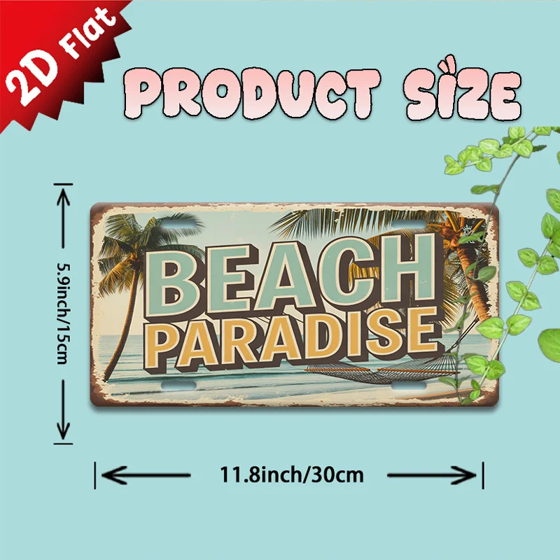 2D Flat,1pc, Vintage Metal  Sign, Decorative Sign (11.8