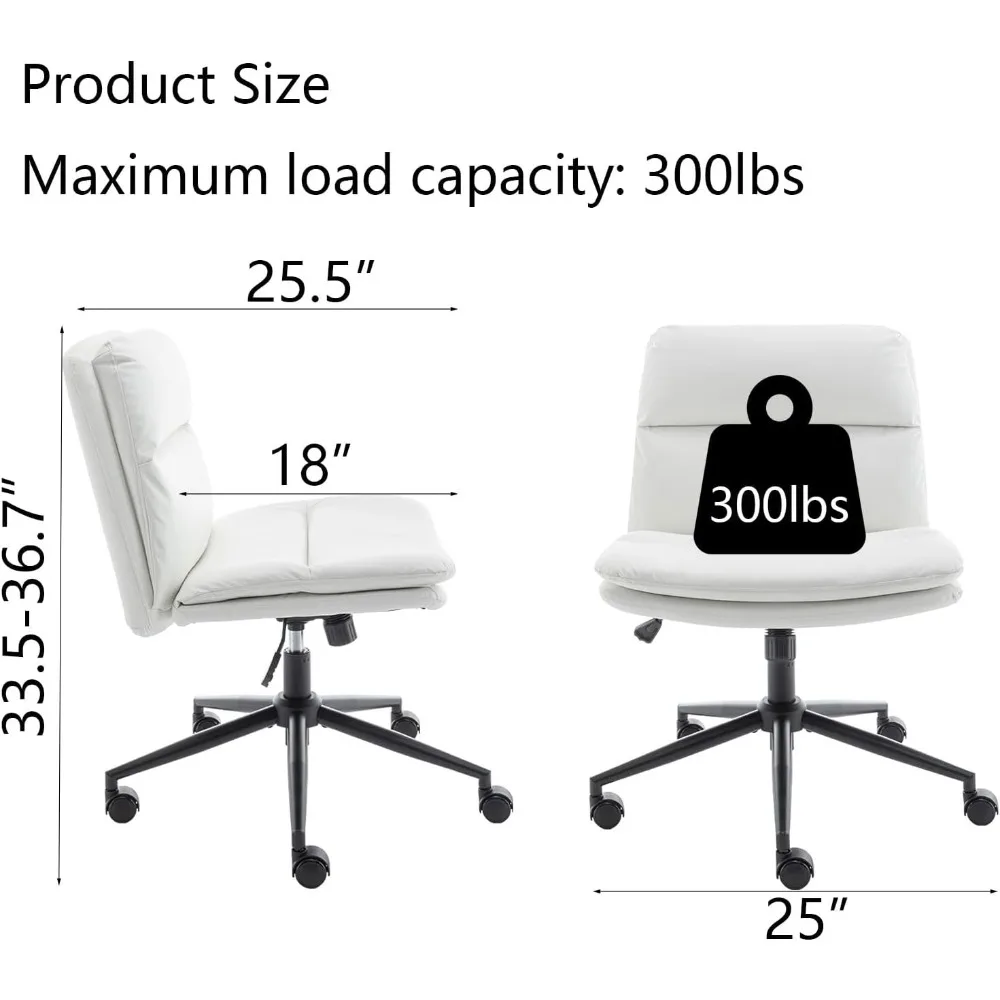 Kursi dengan roda, kursi meja kantor rumah ergonomis dengan dasar hitam, kursi meja rias Modern untuk rumah, kantor, Rias