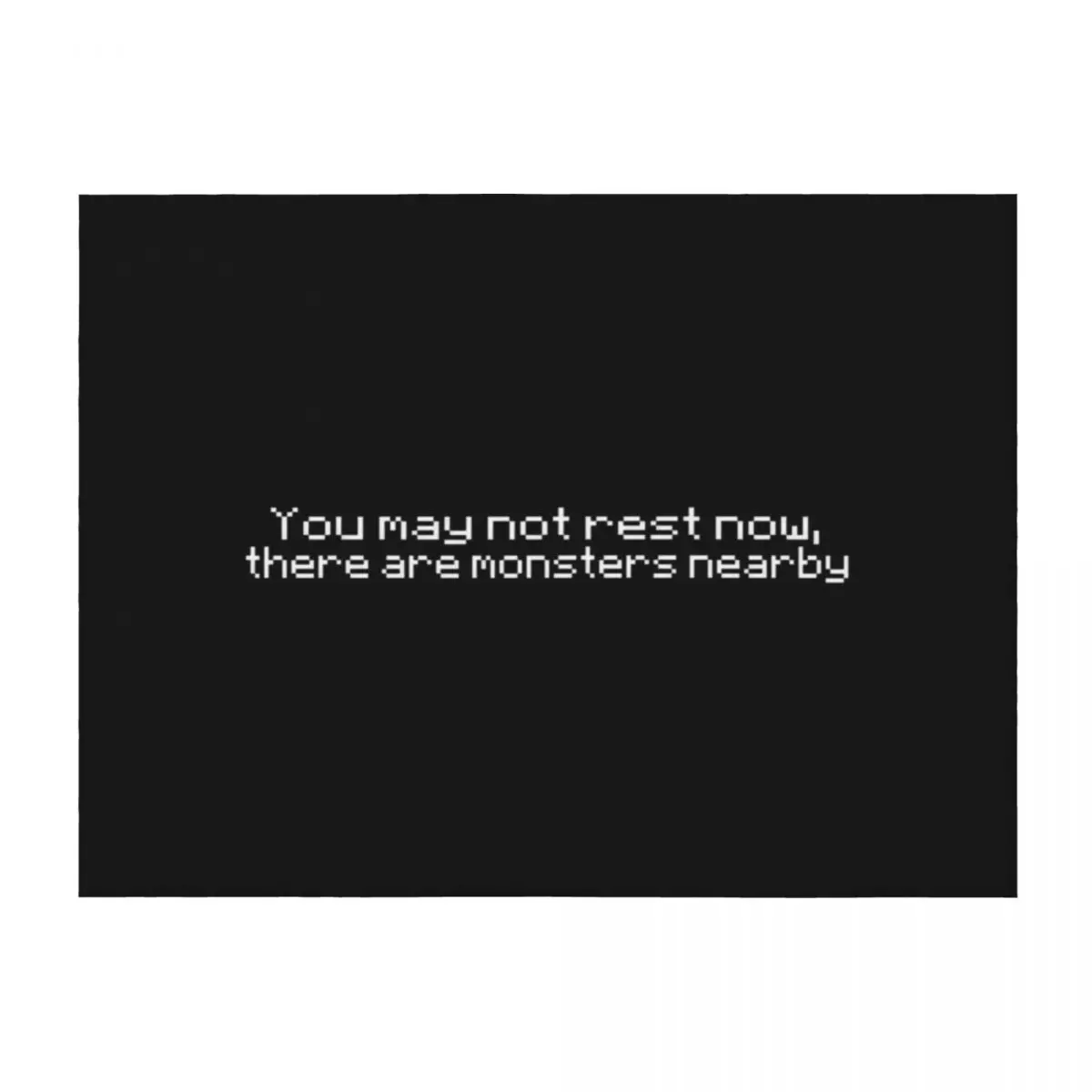 

You May Not Rest Now, There Are Monsters Nearby Throw Blanket Sofas Cute Vintage Kid'S Blankets