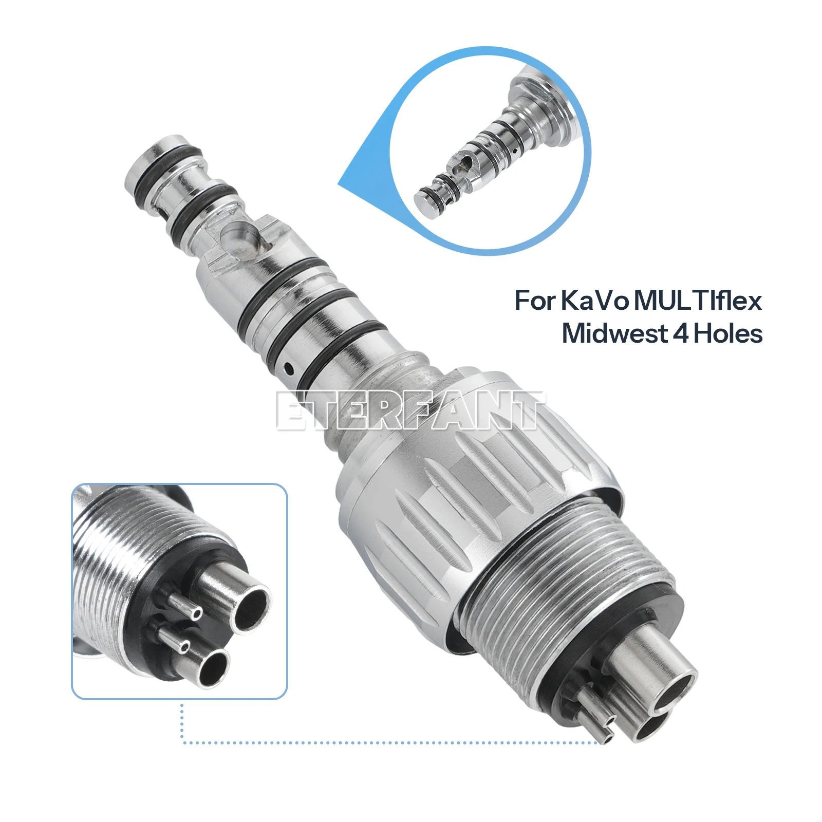 

ETERFANT Dental High Speed Turbine Handpiece For KaVo MULTIflex Coupler 4H 360 Degree Swivel Non Optic