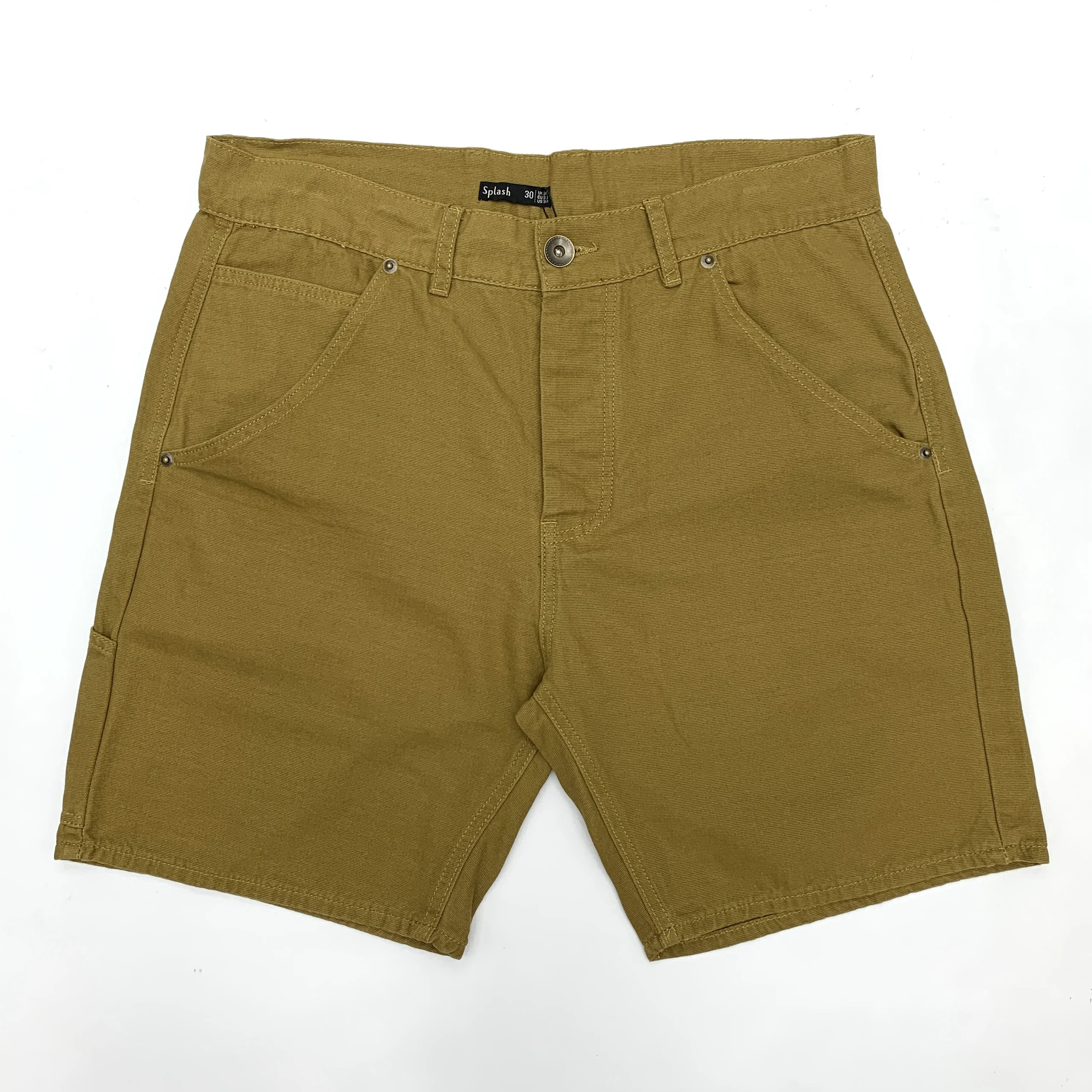 

Мужские летние шорты - евро-американская спецодежда в винтажном стиле, хлопковые и парусиновые шорты на пуговицах, свободные прямые широкие шорты