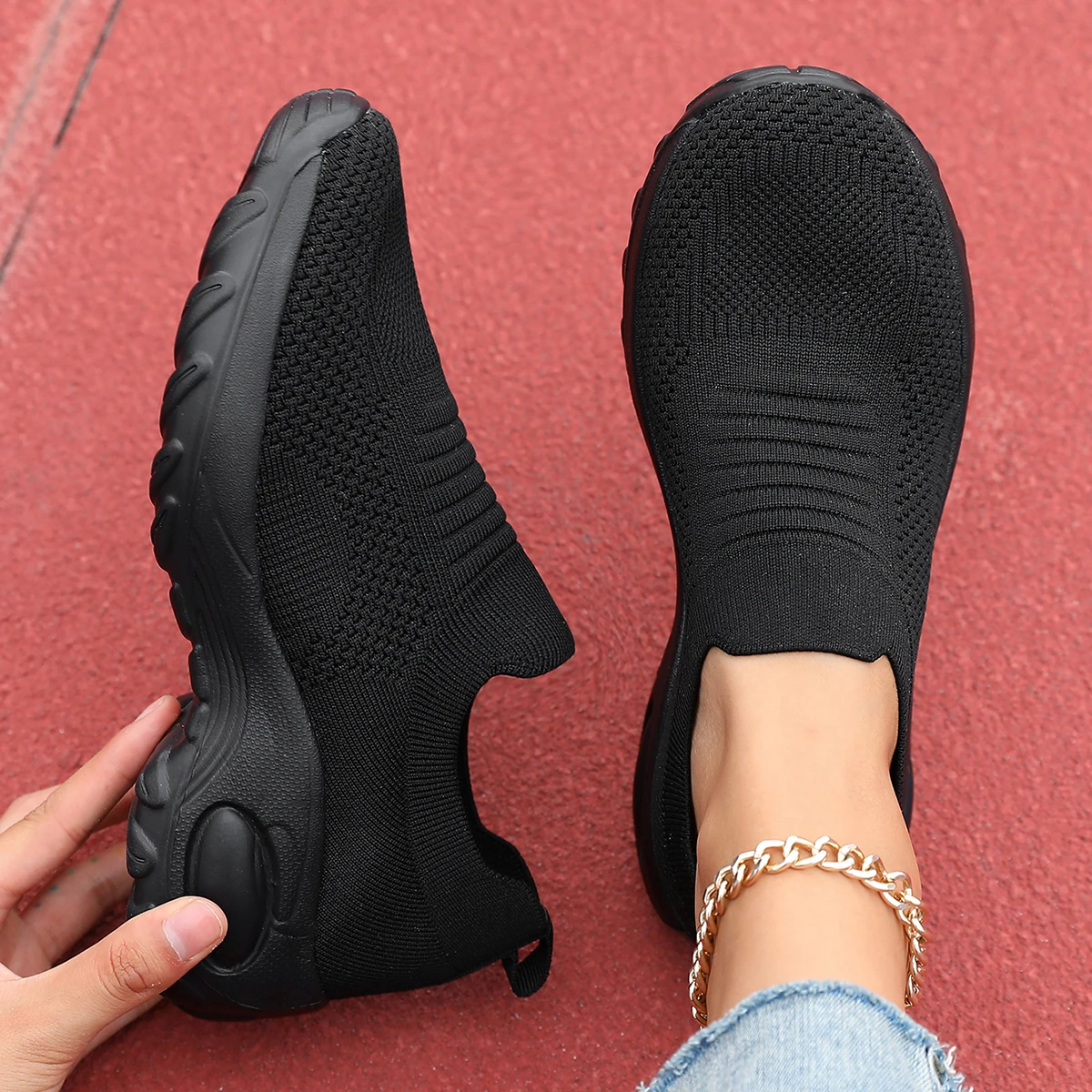 2025 Brand Running Shoes for Women Athletic Platform Sneakers Breathable Casual Sport Jogging Trainers Shoes Basket Femme