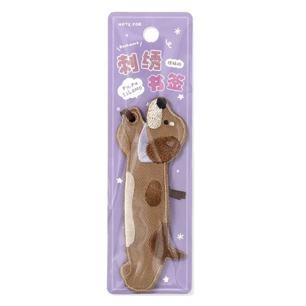 

Colorful Crocodile/Elephant/Dachshund/Seal Embroidered Bookmark Embroidered Bookmark Book Page Marker Reading Lovers