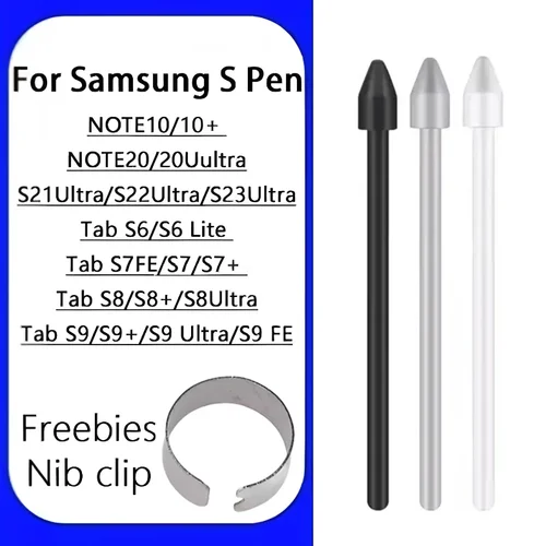 Imagen 2 del producto Puntas de lápiz de repuesto para tableta, puntas de lápiz táctil para Samsung Galaxy S24 S24Ultra Tab S6 S8 S9U S9FE, punta de repuesto
